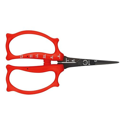 Felco 420 Trimming Scissors – 6.1" Garden Clippers with Fine Tip & Non-Stick Blade | Pruning Shears for Gardening | Garden Scissors for Plant with Stainless Steel Blade, Built-In Ruler