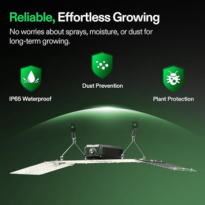 VIVOSUN VS2000 LED Grow Light with Full Spectrum Diodes & Brand Driver Dimmable Lights Sunlike for Seedling Veg & Bloom Plant Grow Lamps for 2x4/3x3 Grow Tent