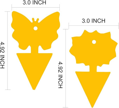 96PCS Fruit Fly Sticky Traps, Gnat Traps Insect Trap for Plants Kitchen Indoor and Outdoor