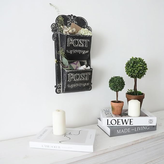 Chic Metal Wall Planter - Indoor/Outdoor Wall Mount Planter for Home Decor