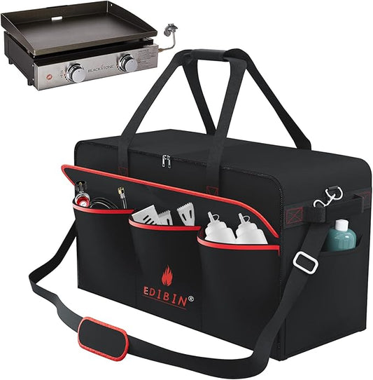 22" Griddle Carry Bag for Blackstone 22 Inch Tabletop Grill Without Hood,fits for Blackstone 1666 Tabletop Griddle,Water Resistant 600D Polyester Heavy Duty
