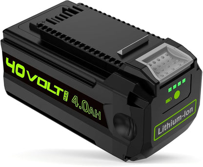 IEFUU Compatible with Greenworks 40V Battery 4.0Ah G-MAX 29462 29472 20202 22262 25322 29252 29482 20312, Compatible with Green Works Lithium-Ion Battery 75+ Gen 2 Cordless Power Tools Not for Gen 1