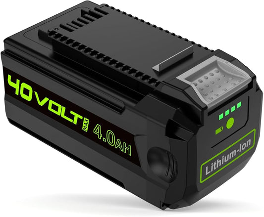 IEFUU Compatible with Greenworks 40V Battery 4.0Ah G-MAX 29462 29472 20202 22262 25322 29252 29482 20312, Compatible with Green Works Lithium-Ion Battery 75+ Gen 2 Cordless Power Tools Not for Gen 1
