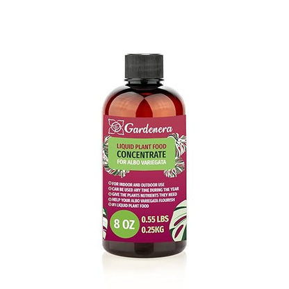 Gardenera Plant Growth Superfood for ALBO VARIEGATA with 18 Vitamins & Minerals - Organic Plant Food Fertilizer - Micro-Fungi and Bio-Organisms for Albo Variegata Plant Care & Growth Enhancement - 8oz
