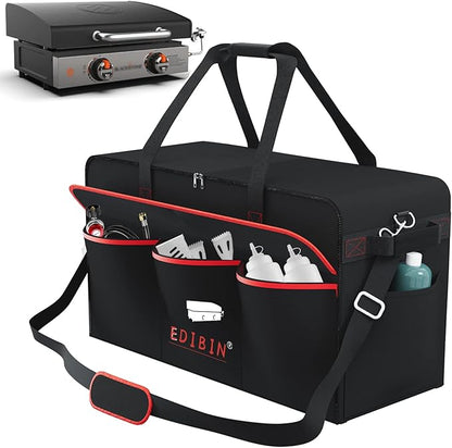 22 Inch Griddle Carry Bag Fits for Blackstone 1813 22 inch Tabletop Griddle with Hood Lid,Exclusively Fits for Blackstone Tabletop Griddle 22 inch with hood Carry Bag,600D Polyester Heavy Duty