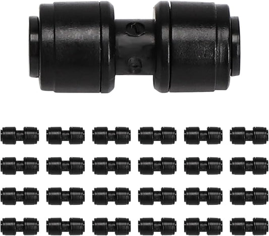 MIXC 20 Pack 1/4" Drip Irrigation Coupling Connectors, Quick Connect Drip Line Connectors for 1/4 Inch Irrigation Tubing, Leak Free Irrigation Tubing Connectors for Garden Sprinkler System.