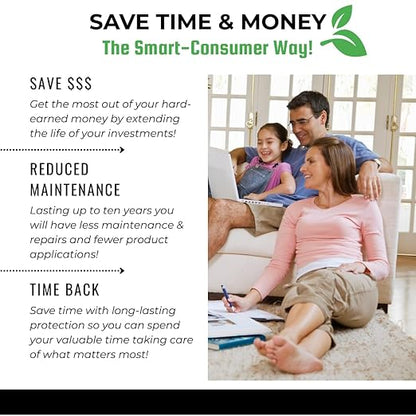 Garden Box Sealer | FDA Food Contact Safe Plant-Based Wood Sealant for Raised Bed, Planter & Pet House. Protects All Wood Types from Water & Weather Damage |