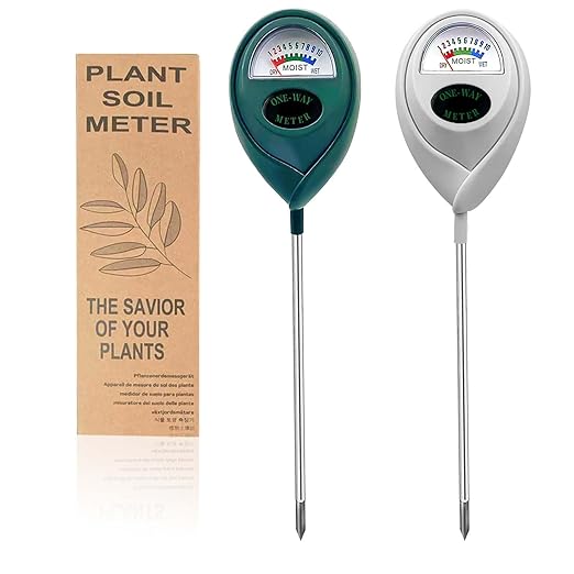 Plant Moisture Meter Soil Moisture Sensor Meter Water Monitor Hygrometer Plant Water Meter [Green + White] Soil Moisture Meter for Gardening, Farming, Plants