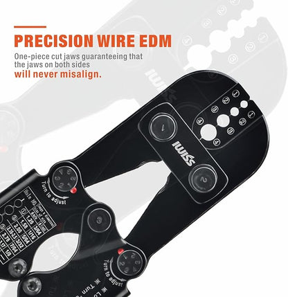 iCrimp Wire Rope Crimping Tool for Aluminum Oval Sleeves, Double Sleeves, Crimping Loop sleeve from 3/64-inch to 1/8-inch