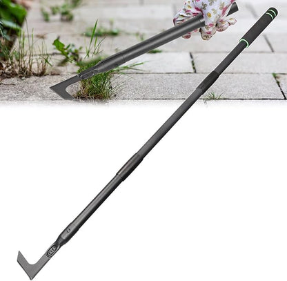 Crack Weeder Tool Long Handle Manual Weeders Crevice Weeding Tool L Shaped Multiple Sharp Blades Efficient Weeding for Narrow Spaces Driveways Sidewalks Paving Stone Gaps