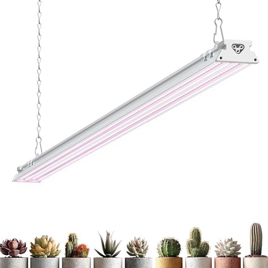 Barrina TX-S60 4FT Grow Light for Indoor Plants, 60W(420W Equivalent), Full Spectrum, High PPFD, Super Bright, Linkable, Grow Lights for Seed Starting, Greenhouse, Vegetables with On/Off Switch 1 Pack