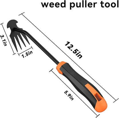 Weed Puller Tool,Portable Garden Hand Tool for Weed Removal,2024 New Garden Weeder Tool Stainless Steel Hand Weeder Tool,Tools for Vegetable Gardening Backyard Farm Planting & Weeding