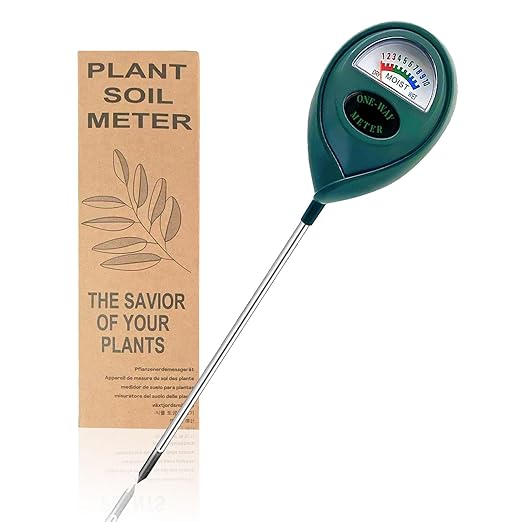 Green Soil Moisture Meter, Soil Tester, Moisture Meter Plants, Soil Moisture Tester, Soil Water Tester for Plants, Plant Moisture Monitor, No Battery Needed (Green, 1 Piece)
