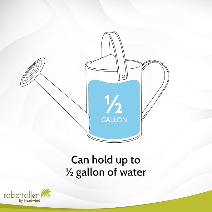 Robert Allen MPT01505 Danbury Metal Watering Can, Surf Light Blue