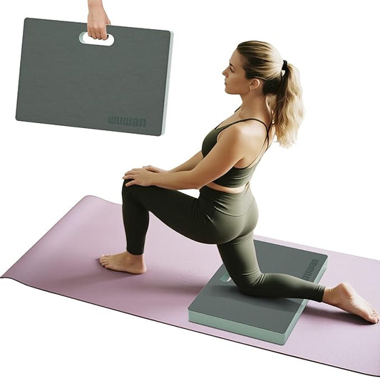 Yoga kneeling mat, 1.5inch Thick,Knee Push-ups, Plank Support & Yoga Elbows/Knees Mat Provides Cushion for Kneeling & Elbows