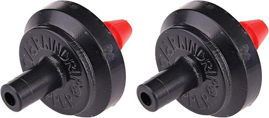 Raindrip PC2010B 1/2 GPH Pressure Compensating Drippers, Drip Irrigation Emitters for Drip Irrigation Gardening System, Maintains Constant Water Flow, 20-Pack, Red Reds