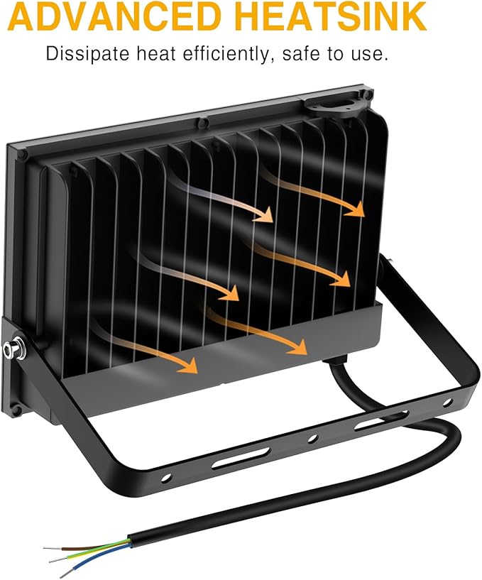 Onforu 120W LED Flood Light Outdoor, 12000LM Security Lights, IP66 Waterproof Outdoor LED Lights, 6500K Daylight White Floodlight for Garage Yard Garden Stadium Playground Arena(2 Pack)