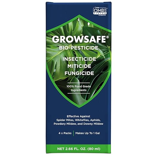 GrowSafe Bio-Pesticide, Organic and Natural Miticide, Fungicide and Insecticide (Ready-to-Mix)
