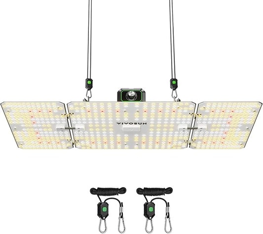 VIVOSUN VS2000 LED Grow Light with Full Spectrum Diodes & Brand Driver Dimmable Lights Sunlike for Seedling Veg & Bloom Plant Grow Lamps for 2x4/3x3 Grow Tent