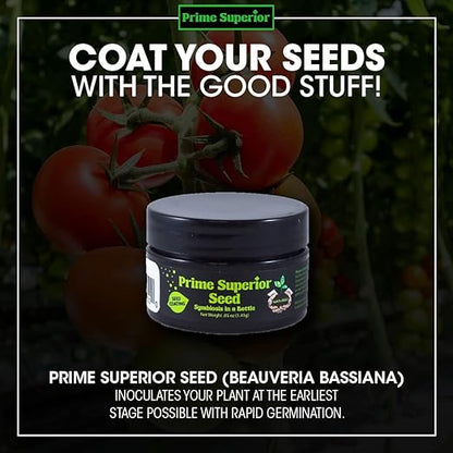 Seed (0.05 oz) – Plant inoculant & Growth Stimulant Powder. Safe for Family, Pets, & Environment. Organic Compliant for Vegetable Gardens, lawns, & House Plants. Indoor & Outdoor use.