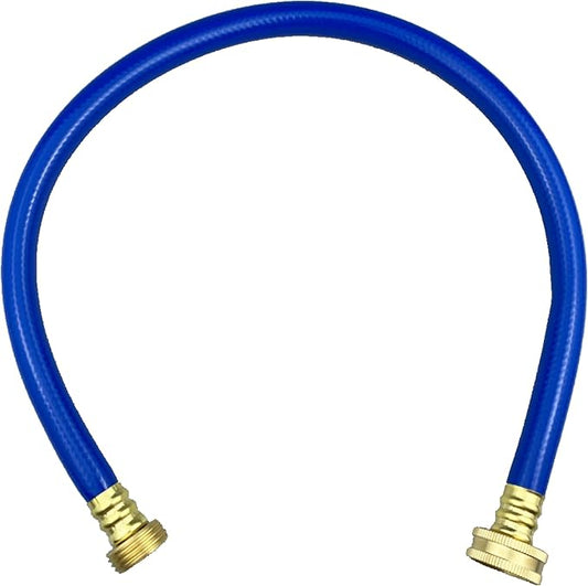 PVC Garden Hose 1/2 Inch Green Heavy Duty Water Hose with Solid Brass Fittings,No Leaking, Flexible,for outdoors,Lawns,Patio (2 FT, Blue, Brass Fittings)