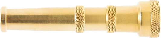 20-Pack 3-in-1 Multi-Purpose 5-inch Brass Twist Garden Hose Nozzle with Adjustable Spray Patterns and Shut-Off Valve