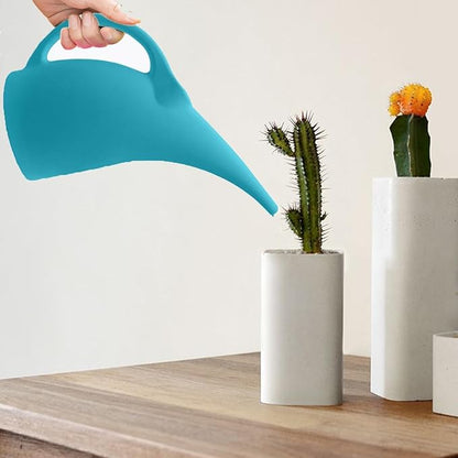 Plastic Watering Can for Plant Garden - 1/2 Gallon - Blue
