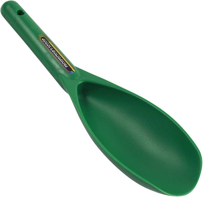 SE Green Prospector's Scoop - 12.5" Heavy-Duty Plastic Tool for Metal Detecting, Gold Panning, Treasure Hunting, and Gardening