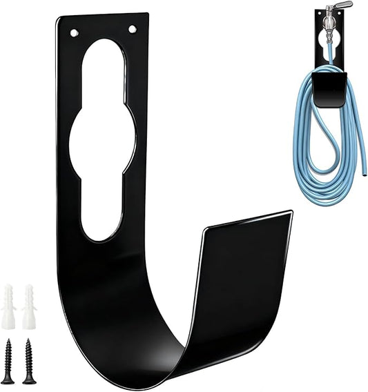 SupKing Hose Holder Wall Mount,Heavy Duty Garden Hose Hanger Reel Metal Hose Hooks Fit to100ft Expandable Watering Hose Storage