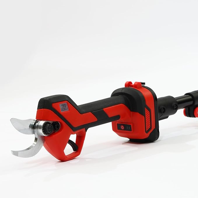 Electric Pole Pruning Shears with Reach Up to 13-Feet Pole and Portable Bag.1.1Inch(28mm) Pole Pruning Shears for Tree Trimming, Cordless Pole Tree Trimmer (Included 2Pcs 2.0Ah Battery)
