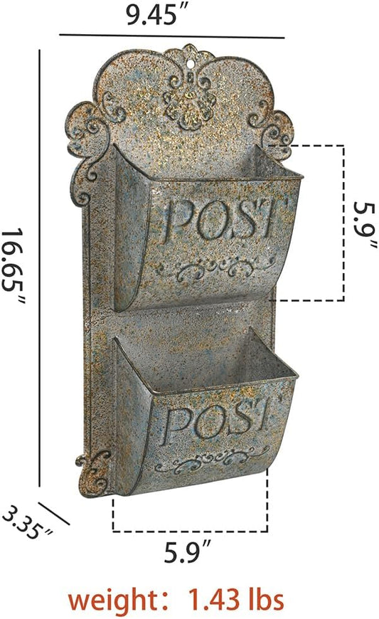 All Chic Metal Wall Planter Outdoor Wall Planter Rustic Wall Mount Planter Wall Hanging Planter Outdoor Wall Planter for Farmhouse Garden Decor