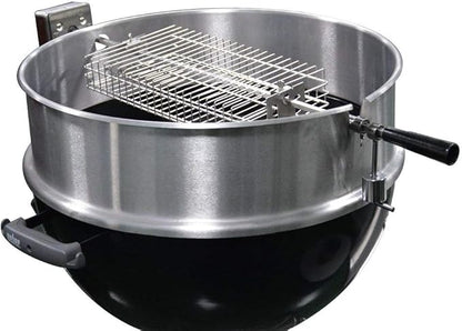 onlyfire 6042 BBQ Stainless Steel Flat Spit Rotisserie Grill Basket for Any Grill, Fits 1/2" Hexagon, 3/8" Hexagon, 3/8" Square&5/16" Square Rotisserie Spit Rods