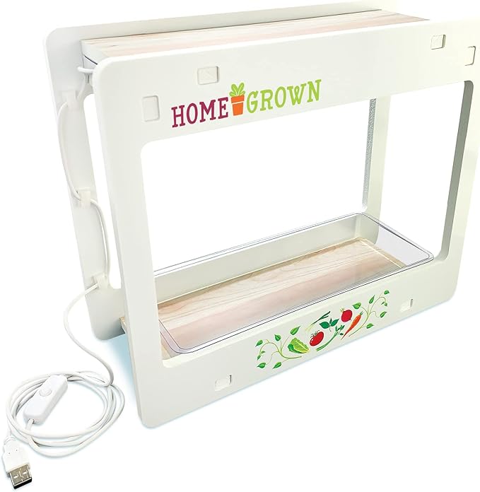 Home Grown Indoor Growing Lamp- Grow A Garden in Your Kitchen. for Ages 8 and up