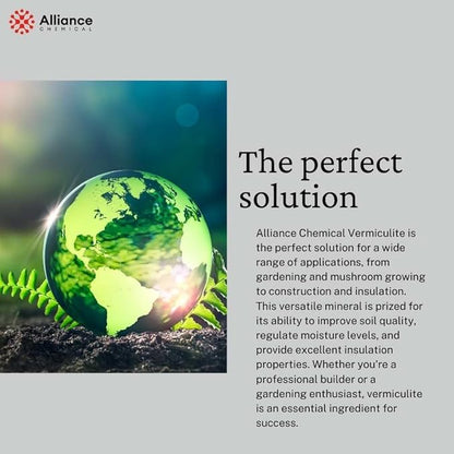 Premium Organic Fine Vermiculite - 5.3 Quarts - Soil Amendment for Lush Gardens, Essential for Mushroom Cultivation, Potting Plants, and Composting