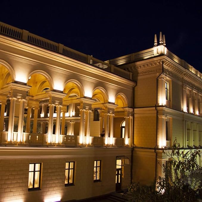 3 Pack 60W LED Flood Light with Plug(Warm White),6000lm Super Bright Security Lights, IP66 Waterproof Outdoor Landscape Floodlight for Back Yard, Garden, Playground