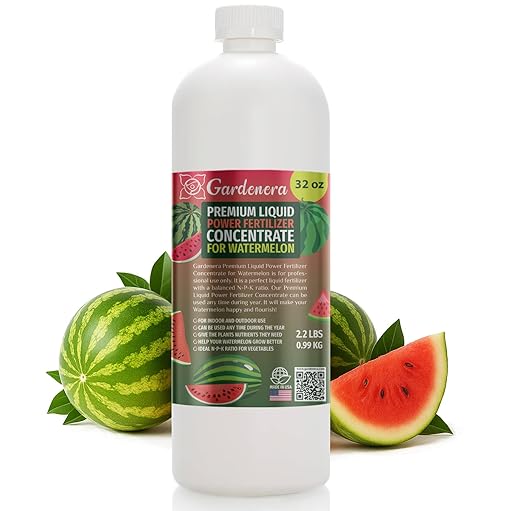 Liquid Power Watermelon Fertilizer - Premium Liquid Plant Food for Watermelon - Fast-Acting Concentrate for Growth, Strong Roots & High-Yield Harvest - 32 oz - Indoor & Outdoor Use