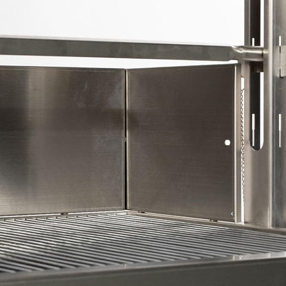 TITAN GREAT OUTDOORS Ash & Ember 25W Stainless Steel BBQ Rotisserie Grill with High Efficiency Windscreen, 4 RPM Rotation Speed, Rated 125 LB for Large Game, Portable Electric Outdoor Roaster