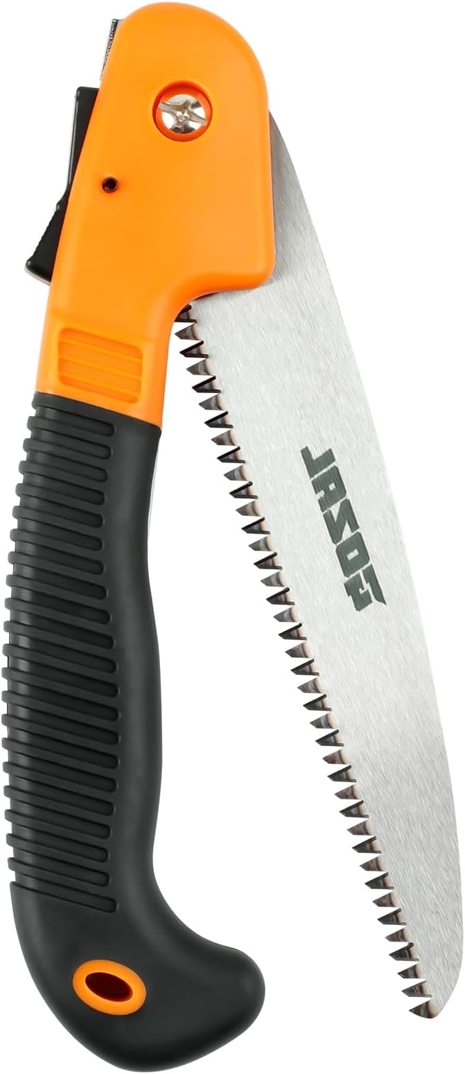 Folding Hand Saw for Tree Trimming, Gardening & Camping, Heavy Duty Pruning Saw for Branch Cutting, Outdoor Hiking Survival Tool, Compact and Lightweight Handsaw