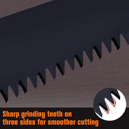 8Inch Folding Saw Camp Saw Folding Heavy Duty Rugged Blade Hand Saw Pruning Saw with Ergonomic Non-Slip Handle Design for Camping, Gardening, Hunting,Cutting Wood, PVC, Bone