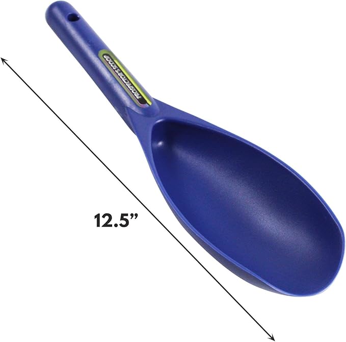 SE Blue Prospector's Scoop - 12.5" Heavy-Duty Plastic Tool for Metal Detecting, Gold Panning, Treasure Hunting, and Gardening