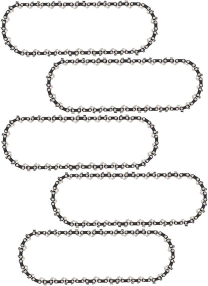 Thten 8 inch Pruning Saw Chain Compatible with Kobalt 24V KPSC 124-03,KPSC 124-03,KPS 1024A-03, KPS 1024B-03 models 1774922 or 1930592 Pole Saw 3/8" Low Profile,0.043" Gauge,33 Drive Links 5 Pack
