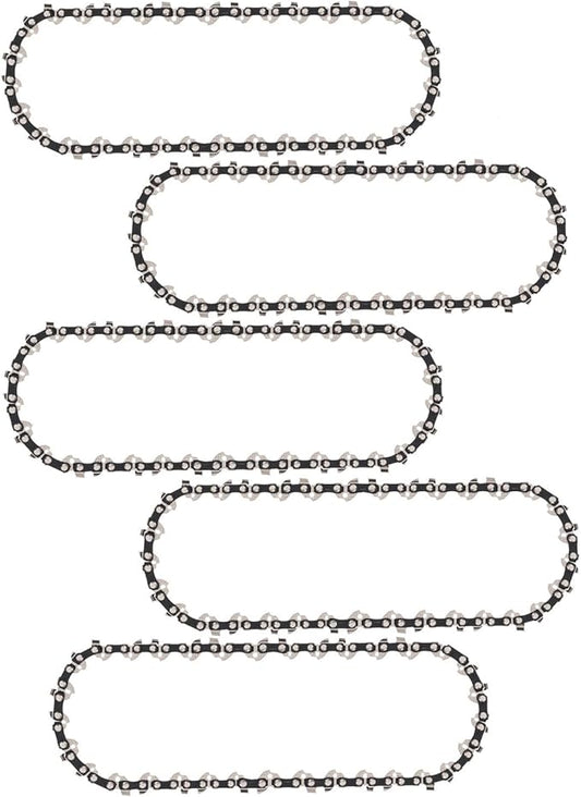 Thten 8 inch Pruning Saw Chain Compatible with Kobalt 24V KPSC 124-03,KPSC 124-03,KPS 1024A-03, KPS 1024B-03 models 1774922 or 1930592 Pole Saw 3/8" Low Profile,0.043" Gauge,33 Drive Links 5 Pack