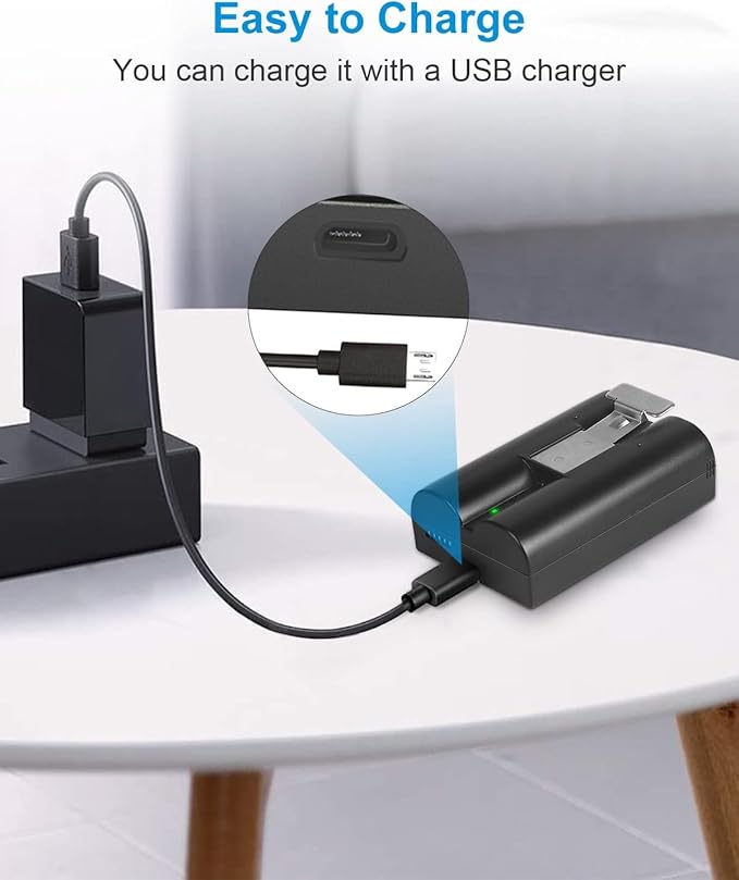 2Pack Replacement for Ring Battery Compatible with Ring-Doorbell-Camera 2/3/4/3plus, Stick Up Camera (2nd and 3rd Gen), Also for Spotlight Cam and Peephole Cam, Rechargeable 3.65V 6040mAh Battery