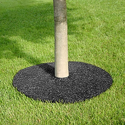 Rubberific 24" Rubber Mulch Tree Ring - 3 Pack (Black)