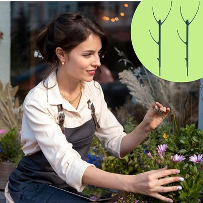 5 Pack Stackable Monstera Plant Support Stakes, 38inch Climbing Garden Plant Support Sticks Structures for Indoor Outdoor Plants Alternative to Moss Pole