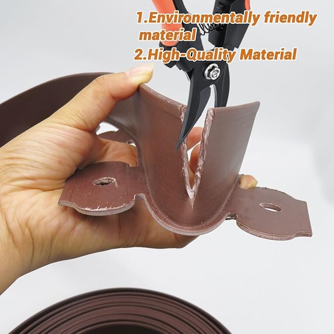 2In× 66Ft Landscape Edging with 120 Stakes, No Dig Garden Edging for Lawn Edging,Landscape Border Passway Border and Flower Bed Border