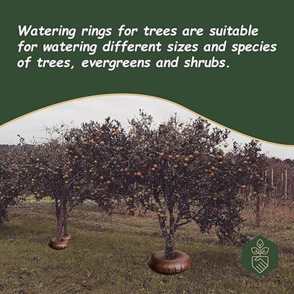 Gardenpal 20 Gallon/47.2'' 8 Pcs Heavy Duty Tree Watering Ring Automatic Drip System for Planting Gardening Trees and Shrubs, Bag Bulk Heavy Duty Automatic Drip Tree Irrigation Bag