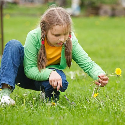2 Pack Garden Hand Weeder Tool with Ergonomic Handle, Stainless Steel Garden Lawn Weed Puller
