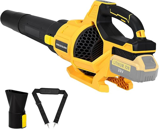 Cordless Leaf Blower for Dewalt 20V Battery, Max 650 CFM/125 MPH Turbo Boost Mode, with 17500RPM Brushless Motor for Lawn Care, Garden (Tool ONLY)