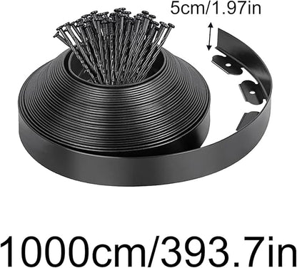 Landscaping Edging,Decorative Garden Fence Border - Border Edging for Lawn with 30 Spikes,for Flower Beds Yard Paver Playground Backyard Porch Landscaping